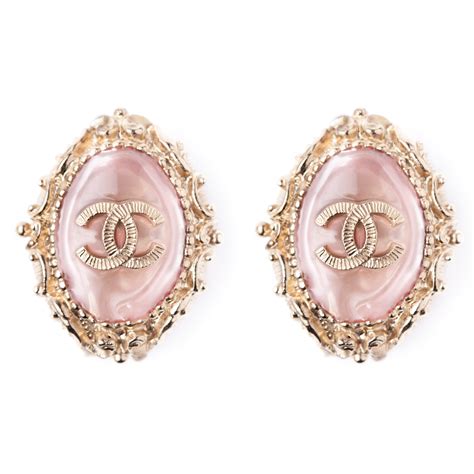 pink chanel earrings|chanel earrings glastonbury.